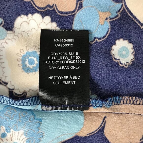 For Love & Lemons Magnolia Navy Floral Mini Dress  Size X-Small - Picture 8 of 11